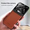 EUCAGR Akryl PU-läderfodral för Xiaomi 14T 14TPro Kameraprotektion Baksida för Xiaomi 15 Ultra 15S Pro Ram Coque