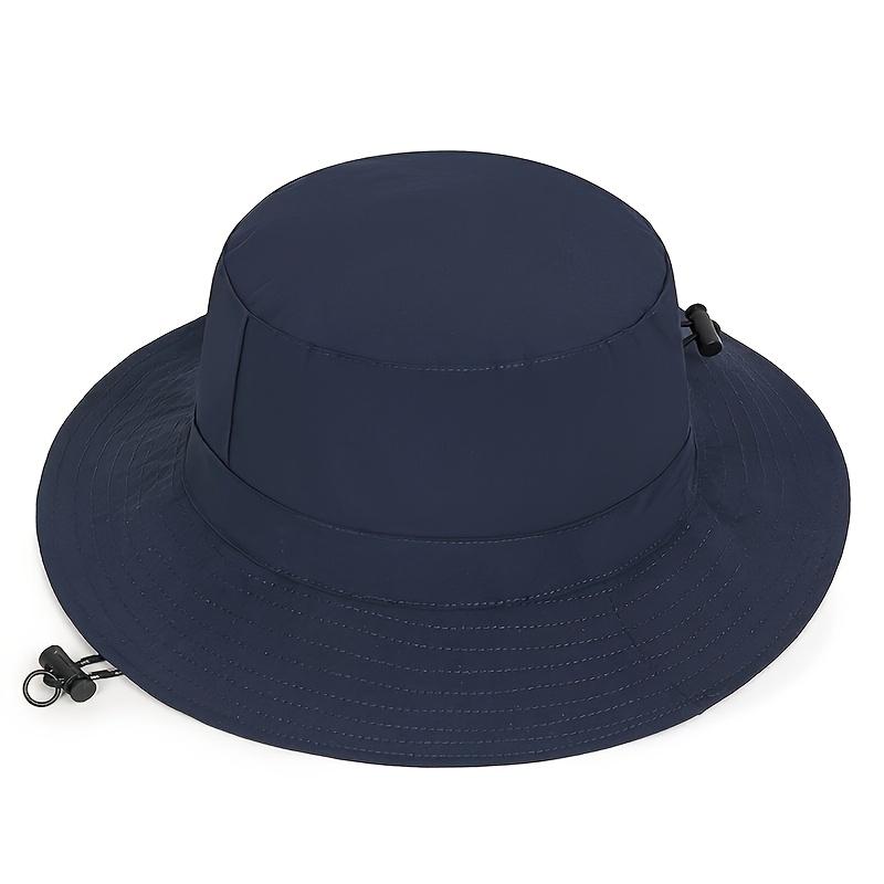 

1 Складная шляпа рыбака «Четыре сезона», Многофункциональная высококачественная шляпа для рыбалки на открытом воздухе с застежкой на шнурке, Быстросохнущая шляпа от солнца, Подходящая темно-синий