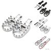 Deluxe Premium Flde Rear Foot Pegs With Durable Chrome And Sleek Finish Black