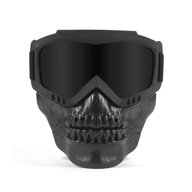 for Cross-border outdoor sports motorcycle mask off-road skull goggles cycling sports goggles helmet protective mask2