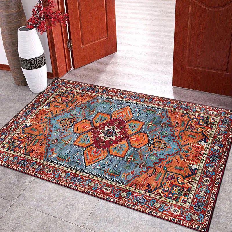 Retro etnický styl koberec vstupní rohožka do dveří obývací pokoj ložnice koberec ke konferenčnímu stolku protiskluzová oděruvzdorná rohožka ke dveřím