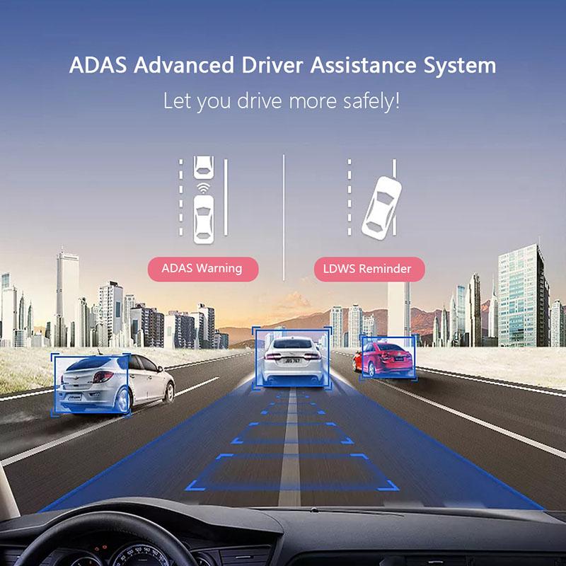 ADAS Dashcam für Auto-Android-Navigationssystem, USB 1080P Fahrrekorder, eingebaute Fahrassistenzfunktion