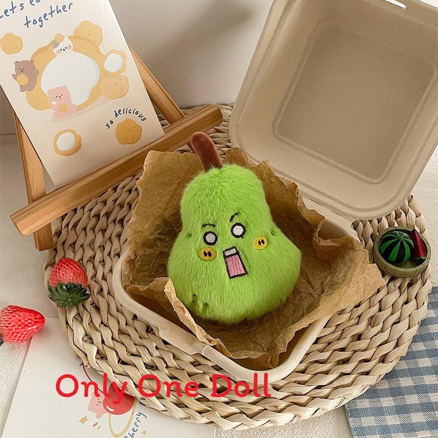 Watermelon Cherry Mini Fruit Plush Doll Keyring Girls Gifts Bag Decor Pendant