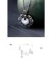 Electroplated Thai Silver Necklace with Imitation Hetian Jade Ruyi Pendant