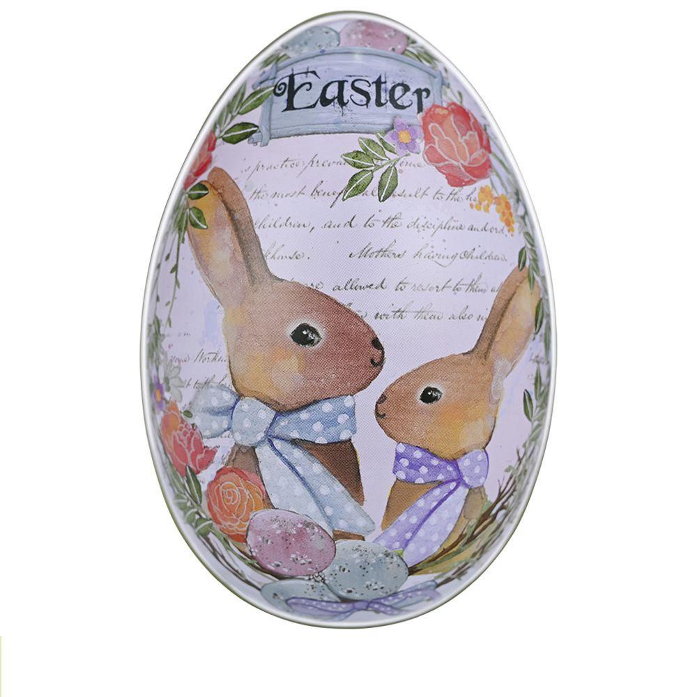 6 Easter Eggs Wedding Candy Jars Metal Tin Can Jewelry Accessories Box Gift
