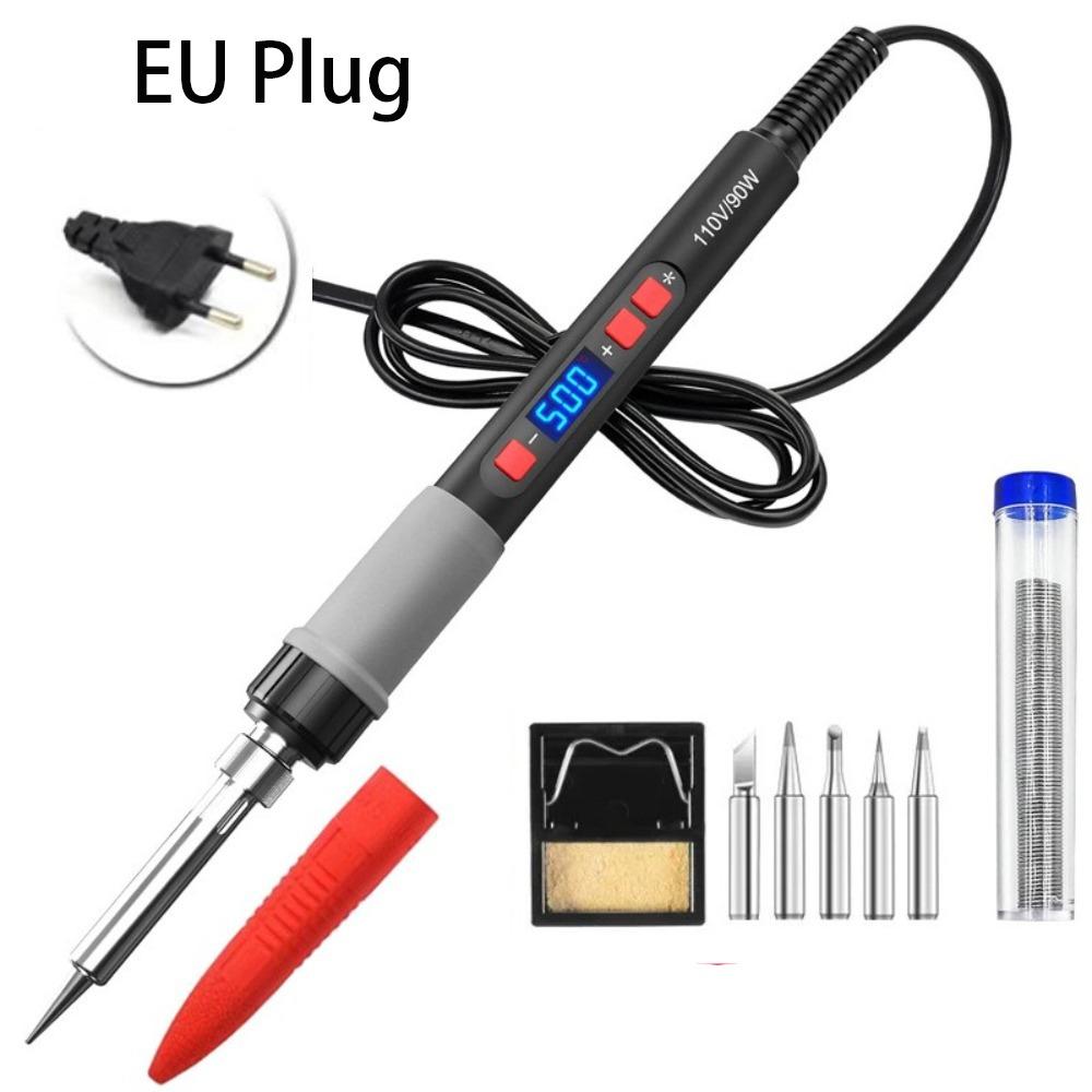 90W Soldering Iron Kit Temp Adjustment Electronic Iron Portable Solder Tool