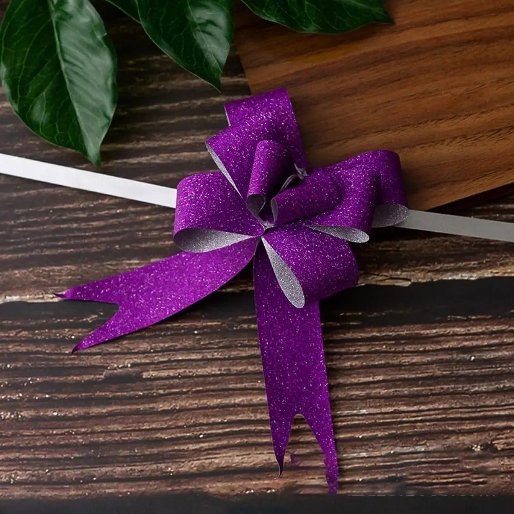 10Pcs Bowknots Ribbons For Gift Wrappers Wedding Birthday Party Pull Bow Knot Ribbon Christmas Gift Wrapping Ribbons Decoration