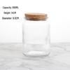 ZISIZ Creative Glass Storage Jars with Cork Lids