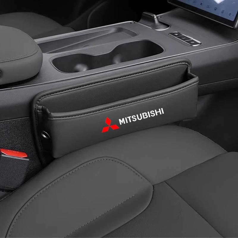 Organizador de Bolsillo para Hueco de Asiento de Coche Multifunción Caja de Almacenamiento Universal Para Mitsubishi Asx Lancer Outlander Pajero L200 Colt Ralliart