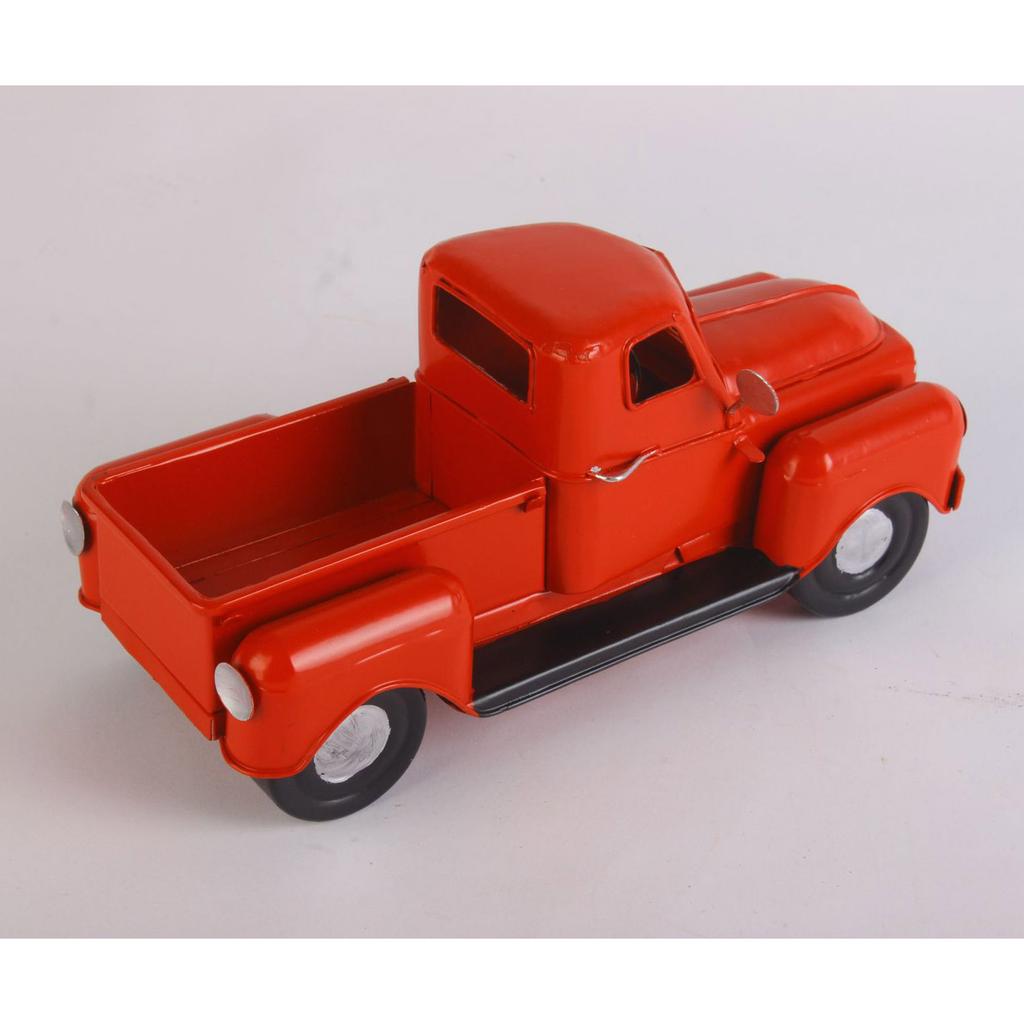 Vintage Metall LKW Ornament Weihnachtsbaum Blume Pickup Auto Modell Regal Akzent Weihnachtsgeschenk Heimdekoration