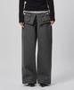 Beodeonteu Garment Dyed Multi-Pocket Layered Pants [Charcoal]