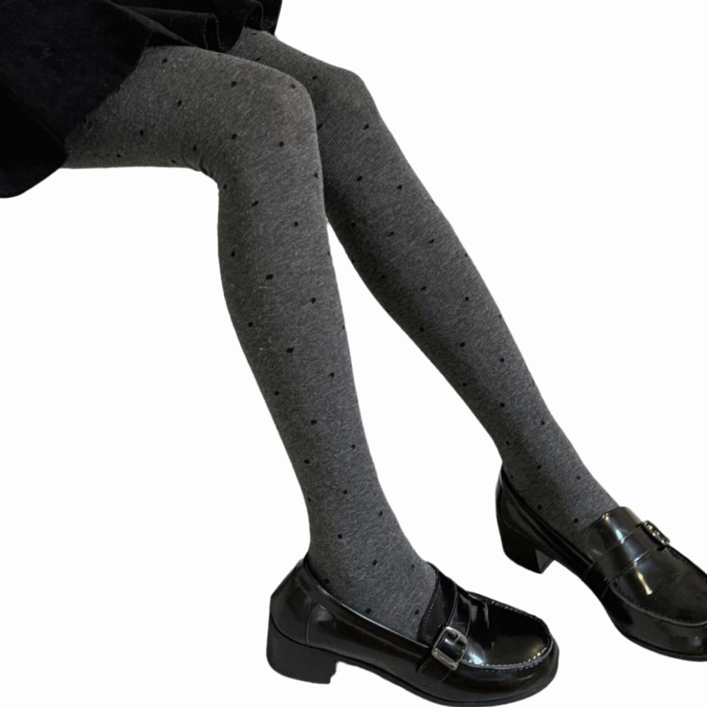 Fashionable Lady's Knitted Stockings Speckled Women's Leggings Winter Thermal Tights Winter Season