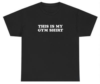 This Is My Gym T Shirt Funny Sarcastic Pump Cover Ironic Workout Meme Joke Tee