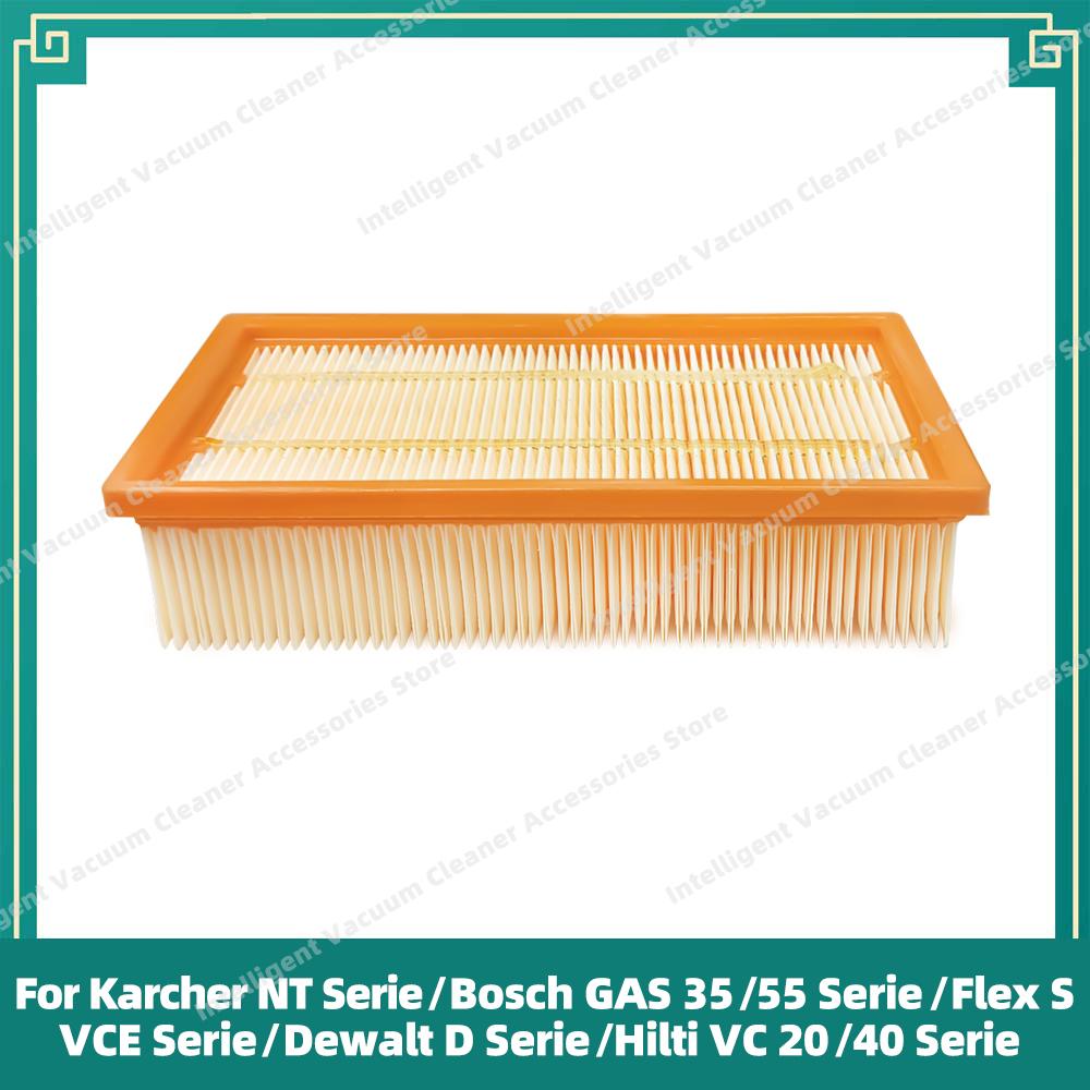 Filter Kompatibel für Kärcher NT25, NT35, NT361 ECO, Bosch GAS 35/55, Flex S 36/47, VCE 35/45, Dewalt D27900, Hilti VC 20/40