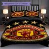 Biancheria da letto Manchester Glory (1 * copripiumino + 2 * federa, senza nucleo) Regalo di Natale e compleanno 2D Piatto Morbido e confortevole