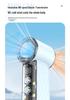 T242 Mini Handheld Fan: USB Rechargeable, Digital Display, High-Speed Turbine
