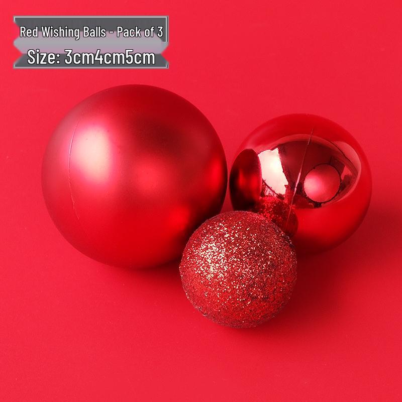 Valentine's Day & Birthday Cake Topper: Gold, Silver, and Colorful Transparent Wishing Balls Decoration