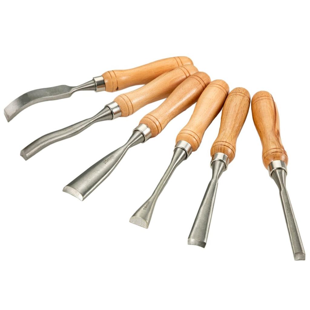 Wood Chisel Sets 12pcs Lathe Chisels 3-3/4Inch /95MM Woodworking Chisels 9Inch Wood Lathe Tools Wood Chisels Lathe Tools for Wood Carving Root Carving