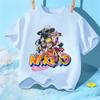 Maglietta Naruto Bambini Uzumaki Uchiha Sasuke Hatake Kakashi Stampa Personaggio Anime Cotone Manica Corta Ragazzi Ragazze Larga Naruto Top
