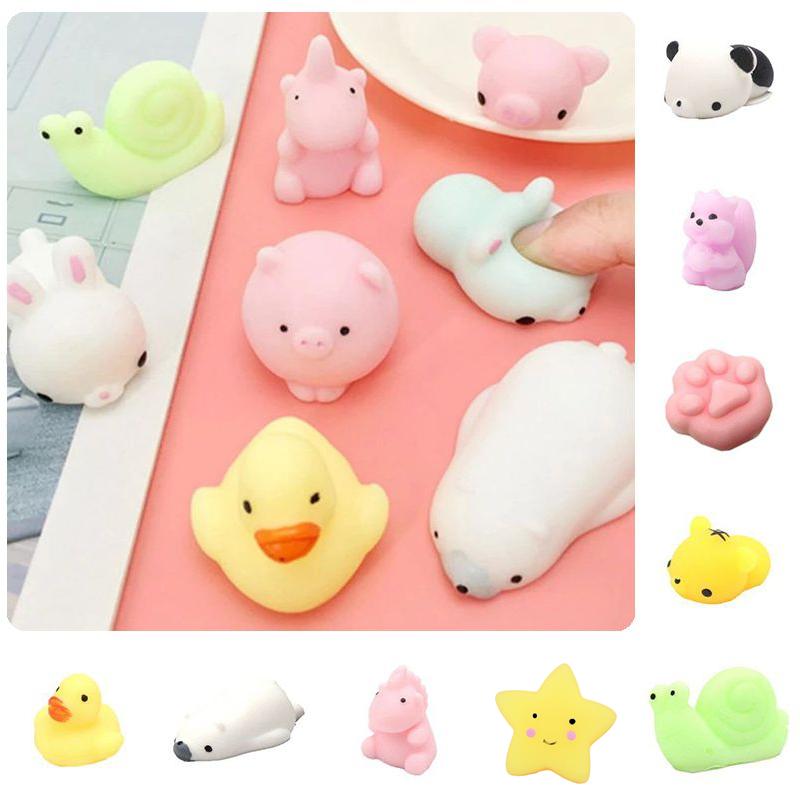 Funny Mochi Cute Squishy Animals Mini Squeeze Decompression Toy Stress Relief