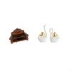 Miniature Swan Sofa Chair Figurines DIY Accessory Furniture Crafts Tabletop Ornament Couple Decor