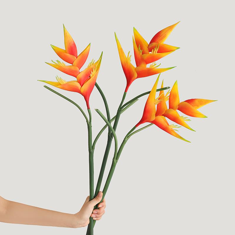 Premium Scorpion Tail Phoenix Bird of Paradise New Year Decorative Faux Flower Arrangement
