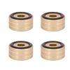 Audio-isolatoren met ringen voor thuis-AV en geluidssystemen x 4-delige Antislip Luidsprekers, Theater, Ontvangers, Versterkers, (40mm 22mm, Goud)
