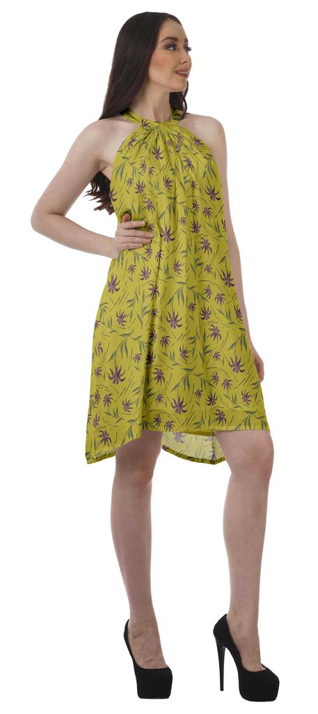 Moomaya Sukienki halter z nadrukiem Kobiety Wysoki dekolt Bez rękawów Tunika Kobiety