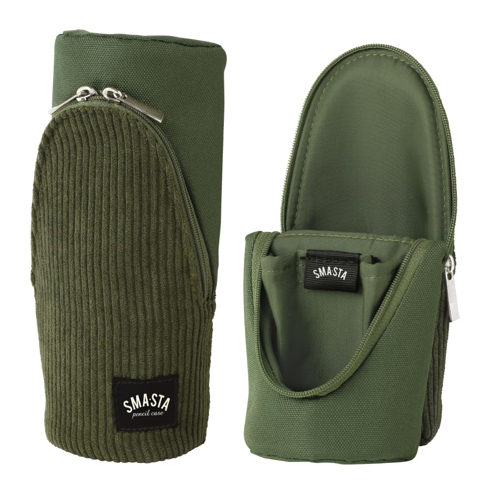 Sonic Corduroy Standing Pencil Sma-Sta Case, Green, FD-1735-G