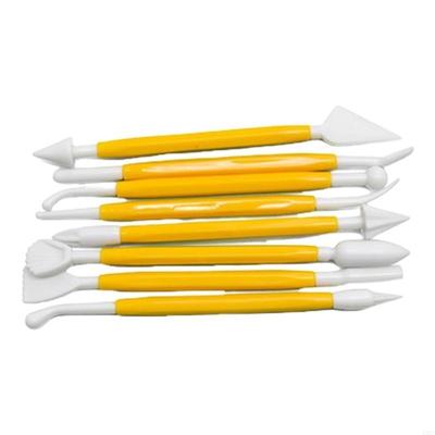 8Pcs Plastic Cake Sculpture Pen Fondant Sculpting Tool Cake Scraper  Enduring X3UC