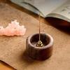 Incense Stick Burner Incense Base Home Decor Round Wooden Incense Holder