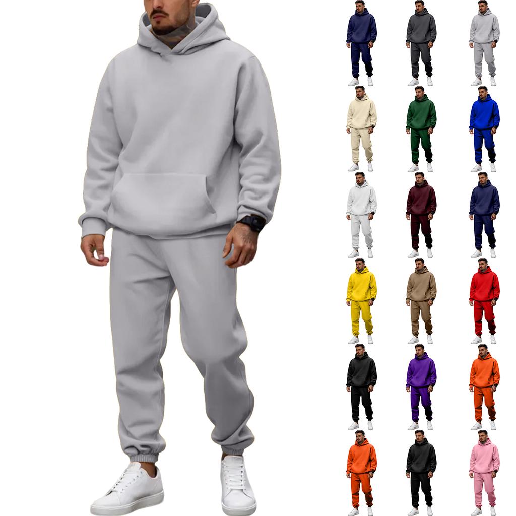 Men's Casual Sports Color Pullover Suit