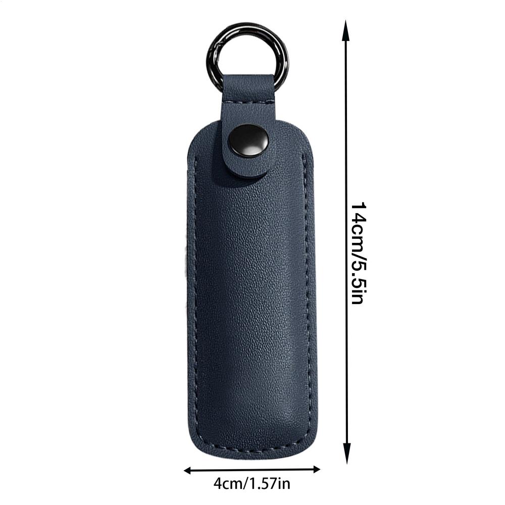 PU Leather U Disk Pouch Protective Cover Storage Bag USB Flash Drive Anti Lost Case Key Ring Holder Small For Landlords Office