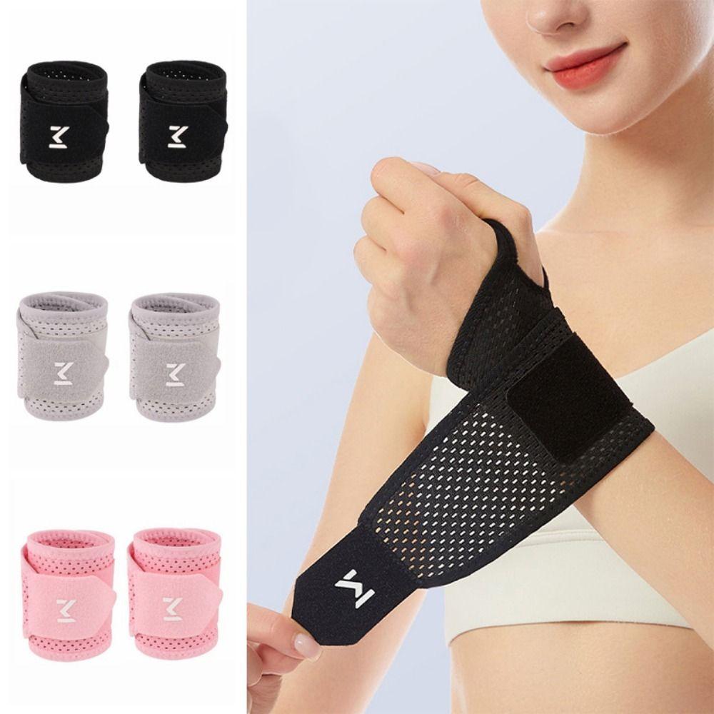 Adjustable Wrap Sports Wristband Black Hand Wrist Guard Universal Wrist Compression Strap  Workout
