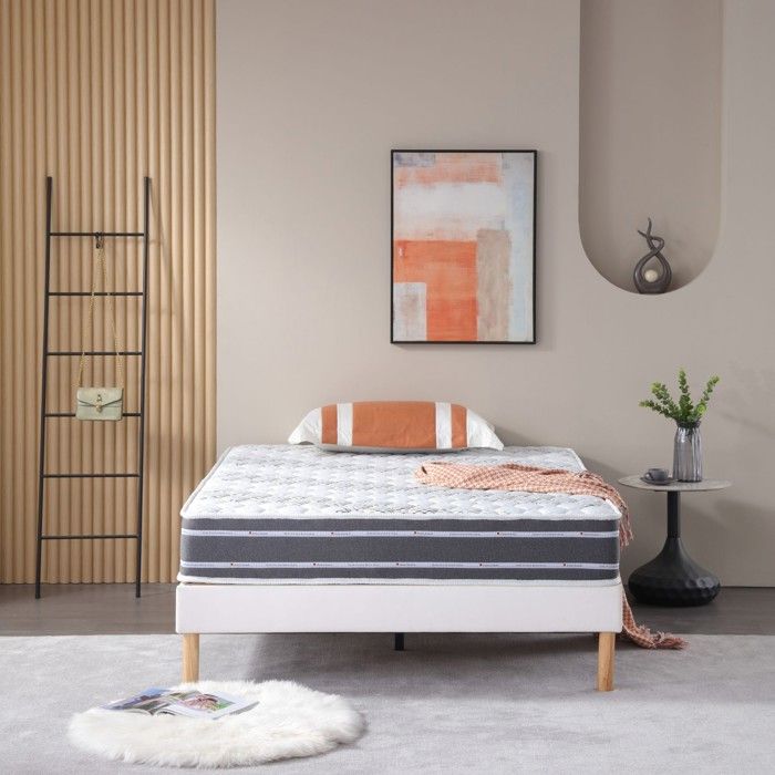 Matelas 120x190 cm - LITERIE JULIEN - Très Ferme - Mousse à Mémoire de Forme - Confort Optimal - 23 cm