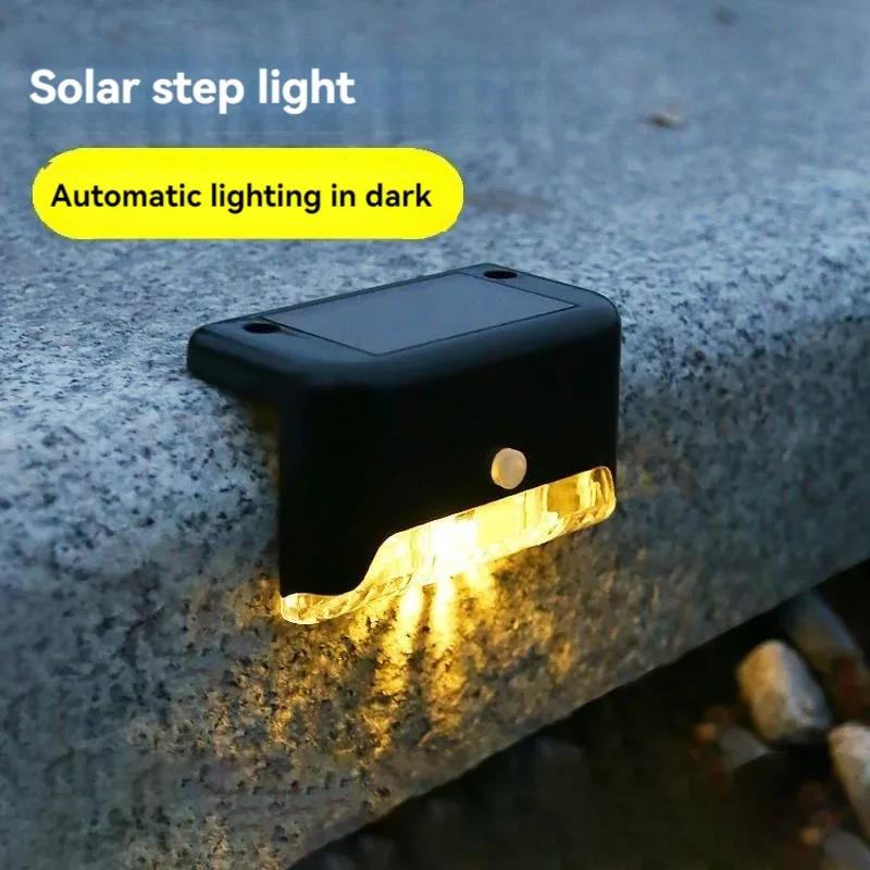 4pcs Solar Outdoor Light Outdoor Solar Lights for Garden Decor Home Waterproof Outdoor Stair Stepping Step Light