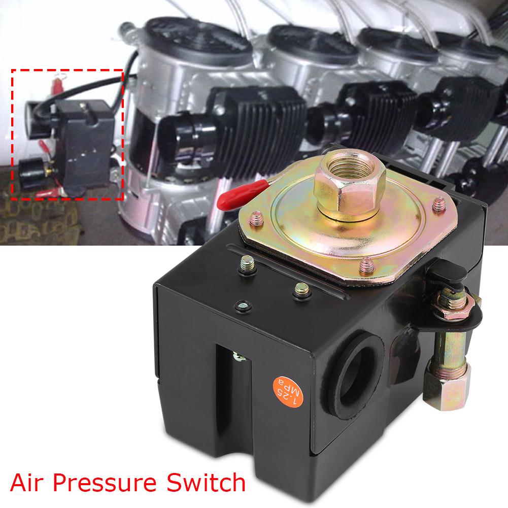 1pc Single Port Pressure Switch For Air Compressor Pressure Switch Control 135-175PSI Heavy Duty 26Amps 3