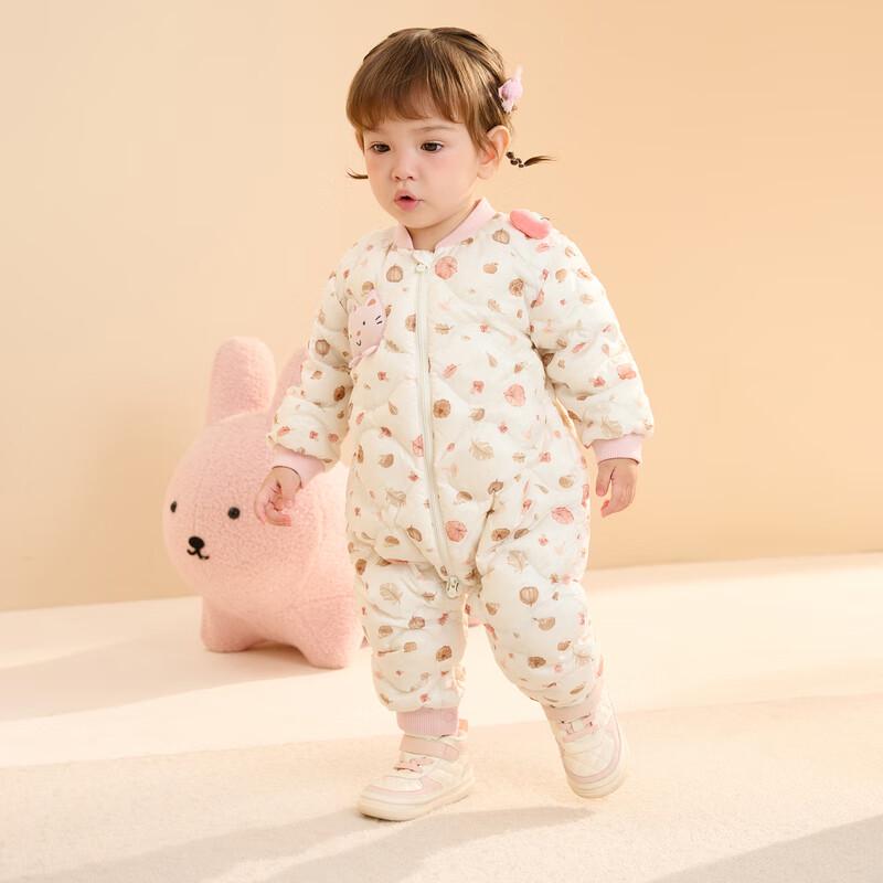 

Balabala Baby Unisex Cartoon Down Jumpsuit 90