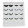 100% Human Hair Lashes Clear & Black Band Wispy Natural Full Strip Lashes Vendors Handmade False Eyelashes