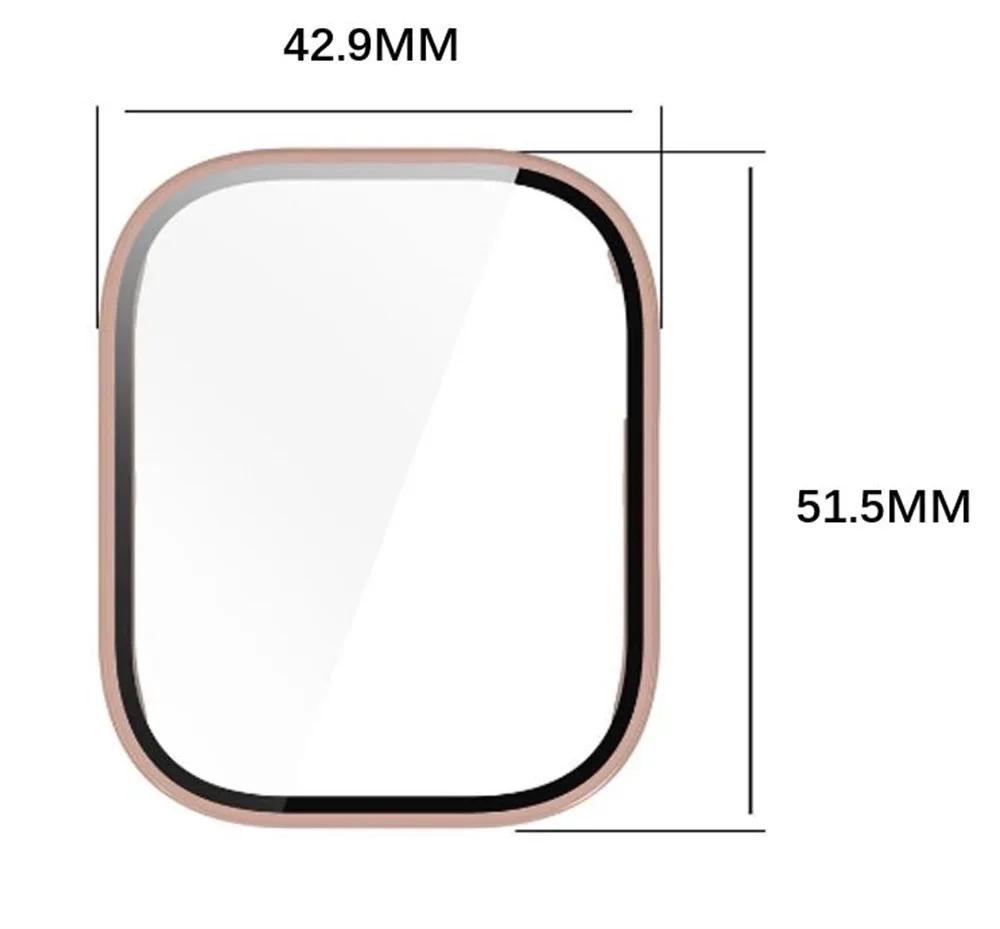 PC Case+Tempered Glass for Redmi Watch 5 Active Smart Watch Anti-scratch Film Bumper Protective Cover for Redmi Watch 5 Lite