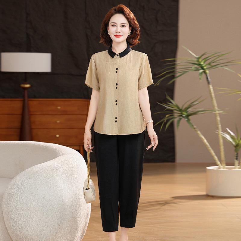 Women s Plus Size Short Sleeve Casual Summer Shirt - 2026 Stylish Loose Fit 5XL [150-165 lbs]