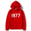 High Street 1977 Trendy Brand Fashion Printed Hooded Sweater Men's and Women's Jacket Couples Sweatshirt