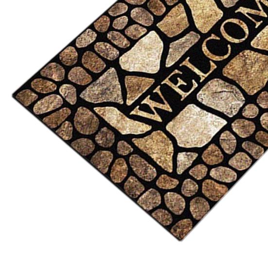 Welcome Floor Mat Non Slip Absorbent Entryway Rug Indoor Outdoor Entrance Doormat for Patio Hallway Home Decor