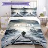 3Pcs Snowy Railway Journey Bedding Quilt Set Quilt Cover Gift For Fans 1 Duvet Cover 2 Pillowcase Game85