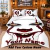 IT Pennywise Custom Name 3Pcs Bedding Set 1 Bed Sheet 2 Pillowcases Bedroom Home Decor