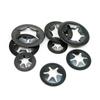 350pcs/box M2.5-M10 External Circlip Self-Locking Retaining Clip Push On Shaft Bearing Snap Ring Washer Kit Set Black 65mn Steel