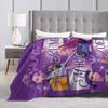 HUNTRIX KPOP Dämonenjäger Anime Flanelldecke Fantastische Überwurfdecke für Zuhause 200x150cm Teppichstück