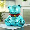 Electroplating Bear Piggy Bank Sitting Bear Coin Money Bank Home Office Bookshelf Desktop Decoration Ornament Kids Adults Gift
