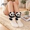 Creative 3D Doll Socks 1 Pair Knit Animal Socks, Fuzzy Cute Novelty Thick Durable Cotton Hand Crocheted Floor Sock, Stuffed Christmas Gift