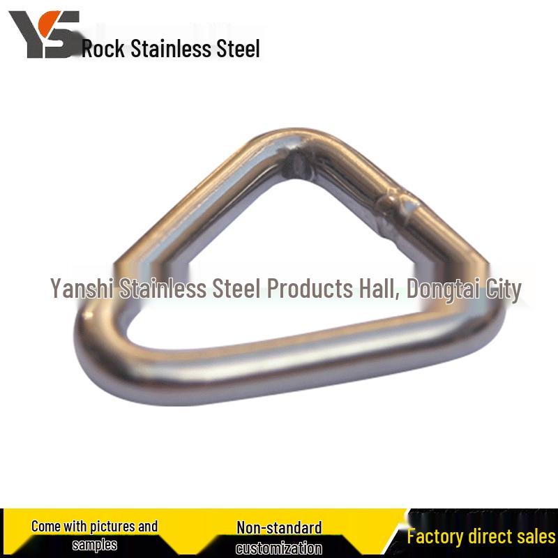 Stainless Steel 304/316 Triangle Connector Ring - Strong Load Bearing Equilateral Design Triangle Ring